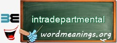 WordMeaning blackboard for intradepartmental